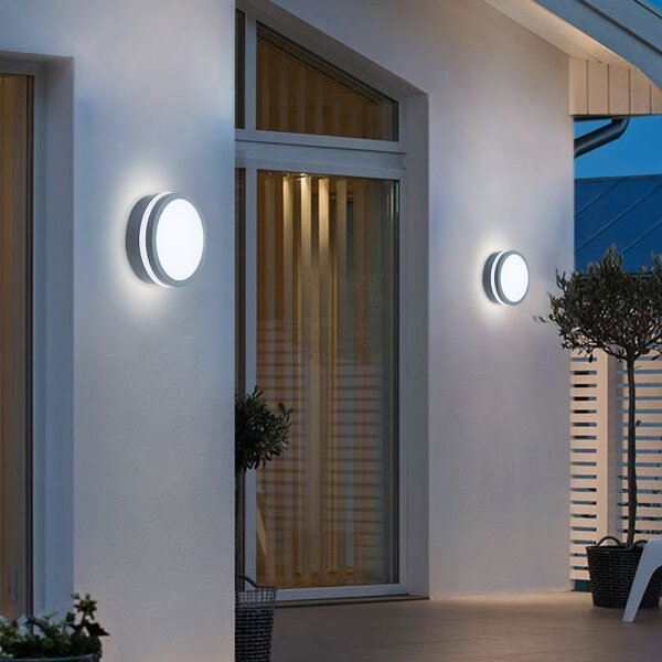 Brilagi - Vonkajšie LED svietidlo so senzorom BENE LED/18W/230V priemer 22 cm IP54