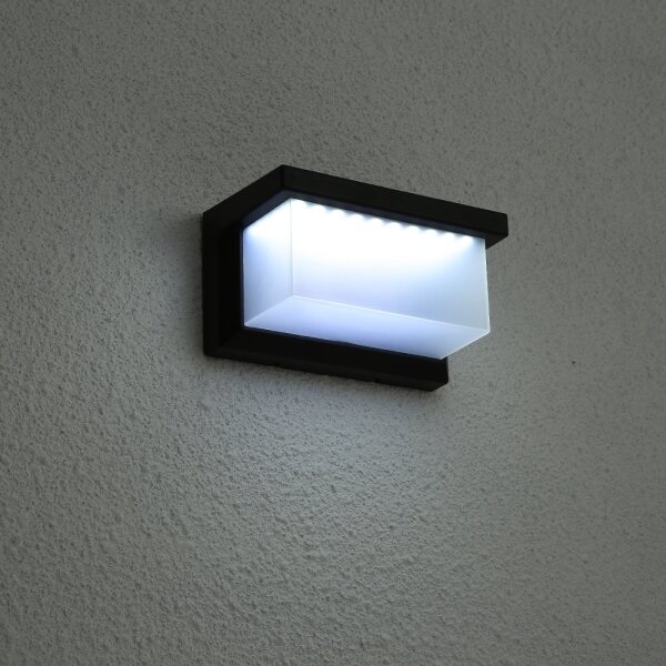 Brilagi - LED Solárne nástenné svietidlo so senzorom BRICK LED/12W/5,5V IP65