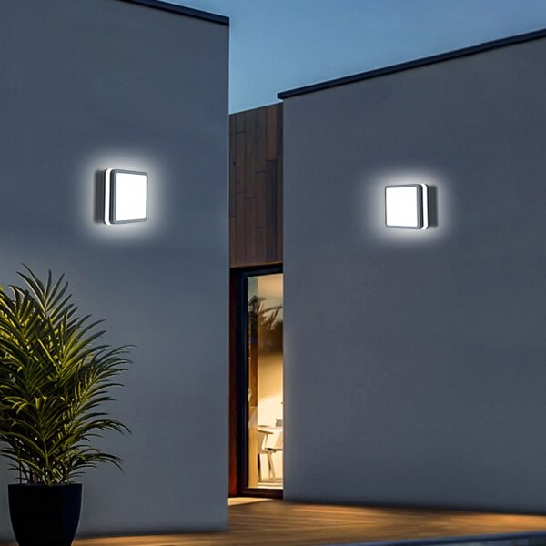 Brilagi - LED vonkajšie svietidlo so senzorom BENE LED/18W/230V 22x22 cm IP54