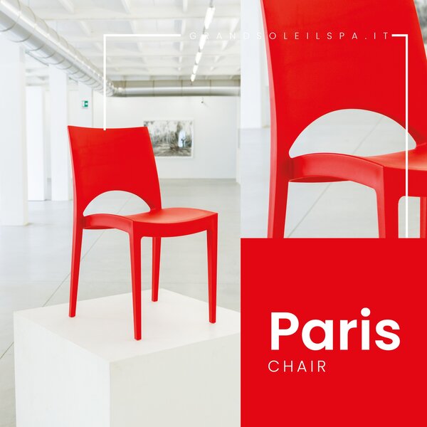 Stima Plastová stolička PARIS Vyberte variant ->: Arancio - Oranžová