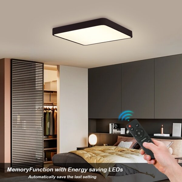 Brilagi -LED Stmievateľné svietidlo POOL SQUARE LED/48W/230V 3000-6000K 50x50 cm čierna +DO