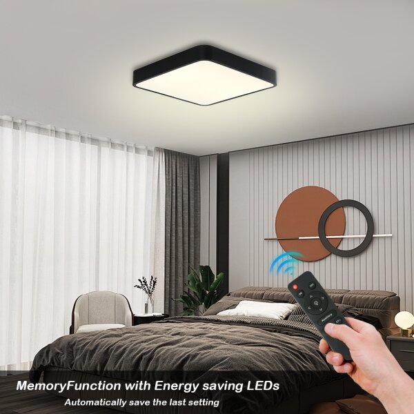 Brilagi -LED Stmievateľné svietidlo POOL SQUARE LED/36W/230V 3000-6000K 40x40 cm čierna+DO