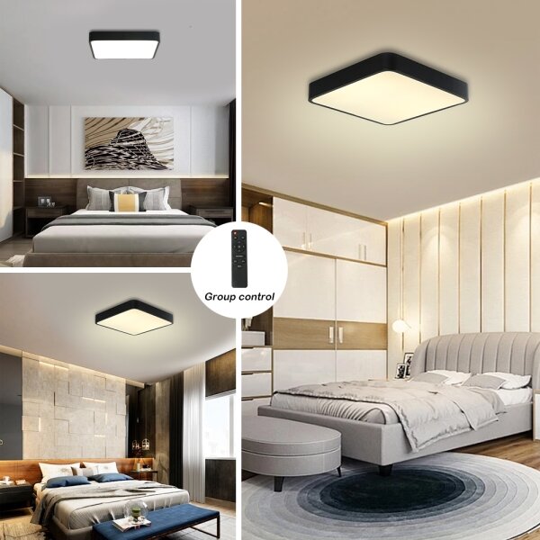Brilagi -LED Stmievateľné svietidlo POOL SQUARE LED/48W/230V 3000-6000K 50x50 cm čierna +DO