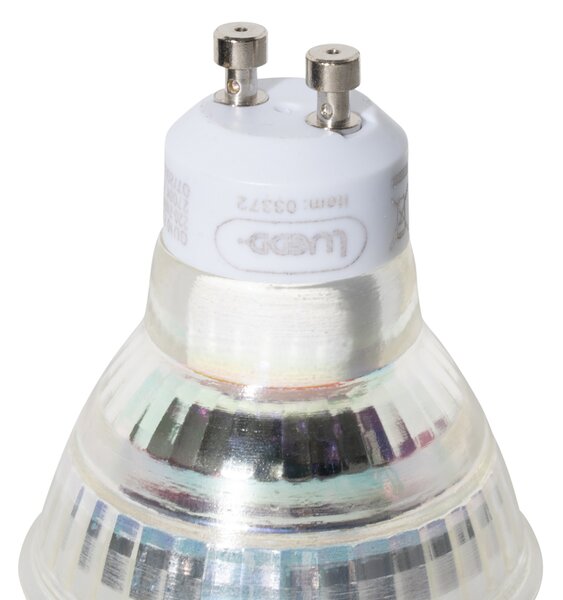 Sada 5 čírych LED žiaroviek GU10 50 mm 2,5 W 450 lm 2700 K