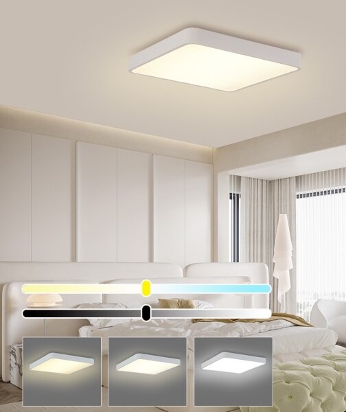 Brilagi - LED stropné svietidlo POOL SQUARE LED/48W/230V 50x50 cm biela