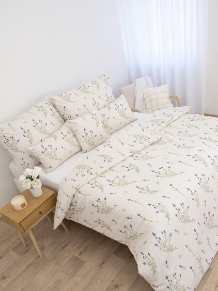 Bavlnené obliečky Renforcé - Levanduľa 02