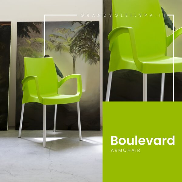 Stima Plastové kreslo BOULEVARD Vyberte variant ->: Verde - zelená