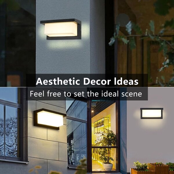 Brilagi - LED Vonkajšie nástenné svietidlo BRICKY LED/12W/230V čierna IP54