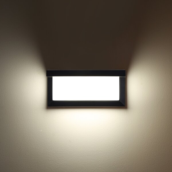 Brilagi - LED Vonkajšie nástenné svietidlo BRICKY LED/12W/230V čierna IP54