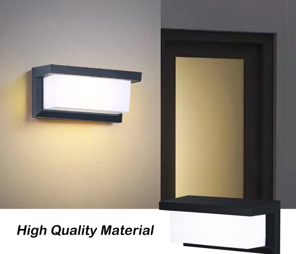 Brilagi - LED Vonkajšie nástenné svietidlo BRICKY LED/12W/230V čierna IP54
