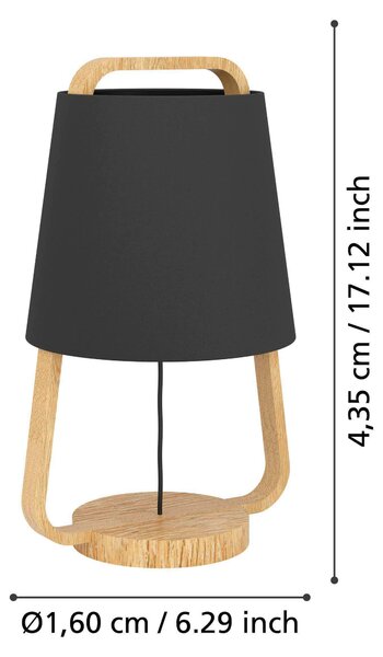 STOLNÁ LAMPA, E27, 24/43,5 cm Eglo - Online Only bytové doplnky, Online Only