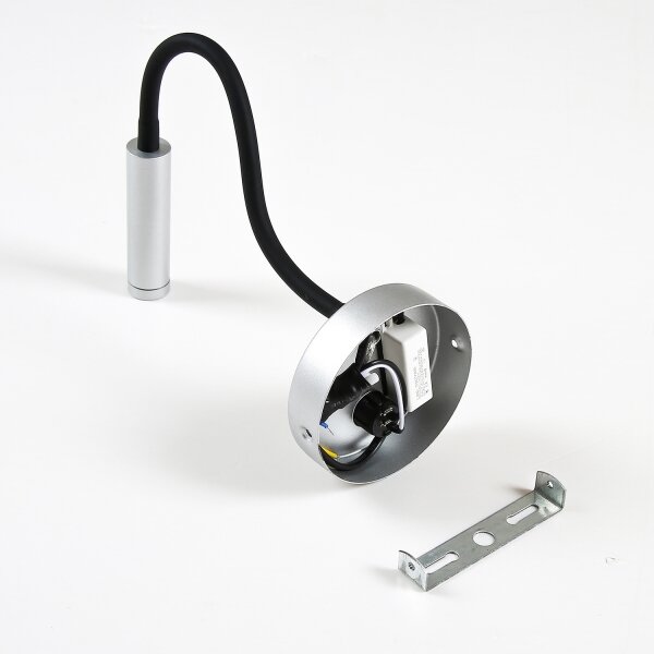 Brilagi - LED Flexibilná nástenná lampa MAYA LED/3W/230V 4000K strieborná