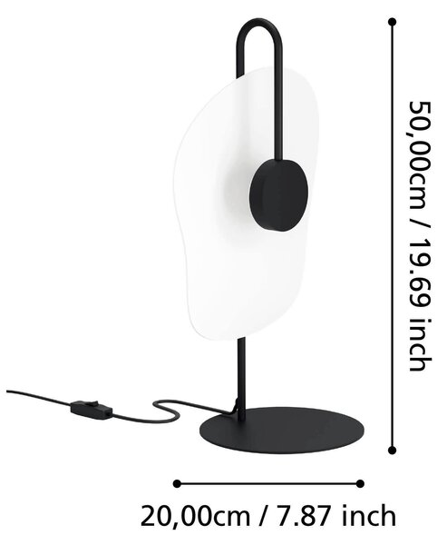 STOLNÁ LAMPA, 20/50 cm Eglo - Online Only bytové doplnky, Online Only