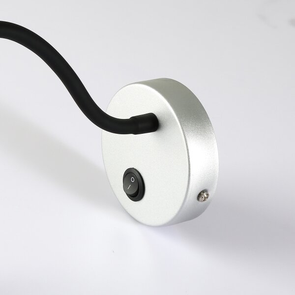 Brilagi - LED Flexibilná nástenná lampa MAYA LED/3W/230V 4000K strieborná