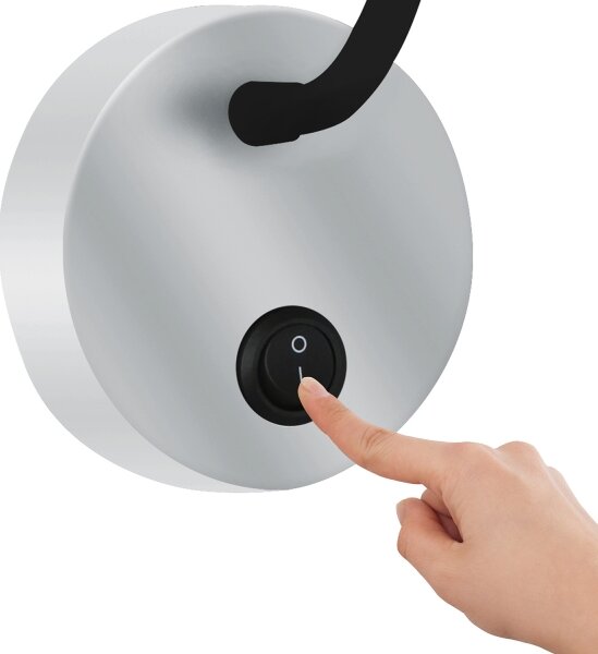 Brilagi - LED Flexibilná nástenná lampa MAYA LED/3W/230V 4000K strieborná