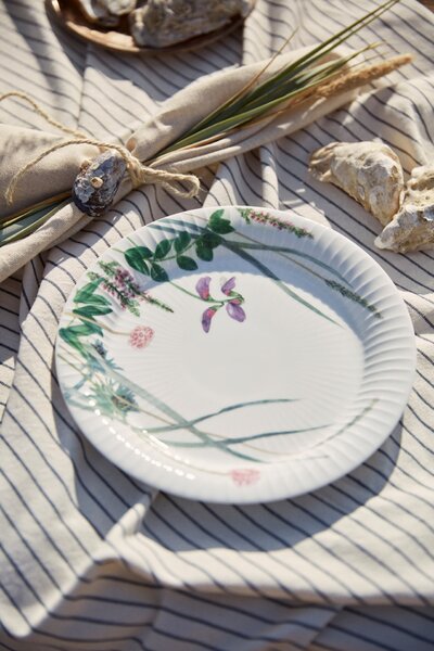 Porcelánový tanier Hammershøi Summer Coastal flower 22 cm