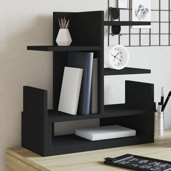 Maison Exclusive - Organizér na písací stôl Čierny 49x20x52,5 cm Drevený materiál