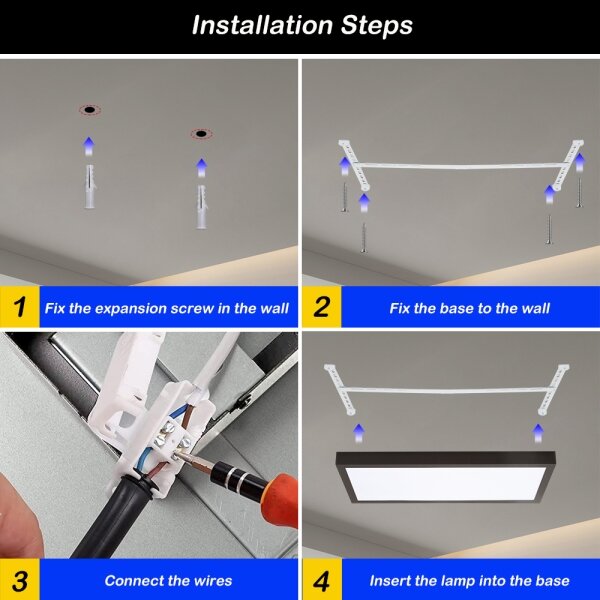 Brilagi - LED stmievateľné svietidlo FRAME SMART LED/30W/230V čierne IP44 + diaľkové ovládanie