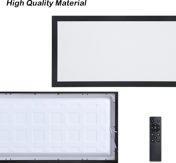 Brilagi - LED stmievateľné svietidlo FRAME SMART LED/30W/230V čierne IP44 + diaľkové ovládanie