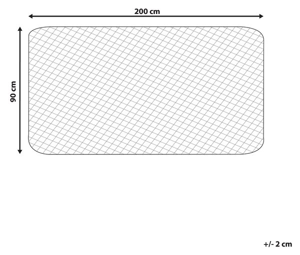 Poťah na matrac biely bavlna Japara 90 x 200 cm prešívané okraje chránič matraca spálňa