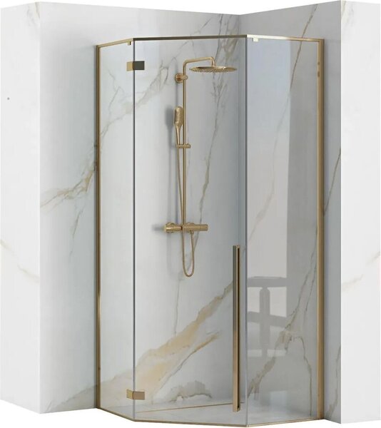 Sprchový Kút DIAMOND Gold 100x100