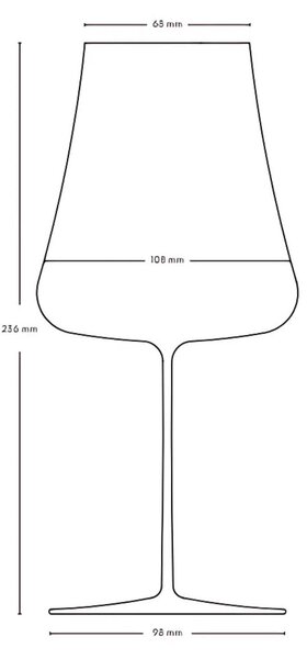 Pohár na biele víno Volcano NUDE Glass Stem Zero 700 ml