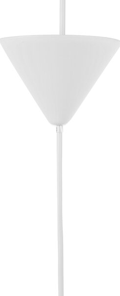 Závesná lampa biela syntetický materiál 120 cm nepravidelný tvar abstraktný moderný glamour štýl osvetlenie obývačka