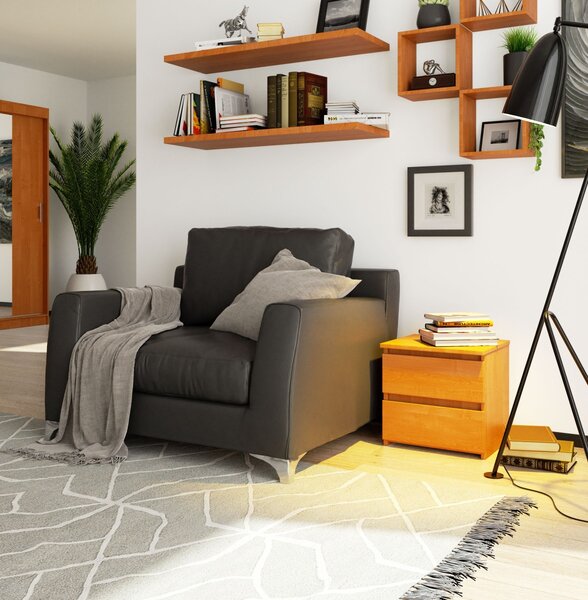 Ak furniture Nočný stolík CL2 40 cm jelša