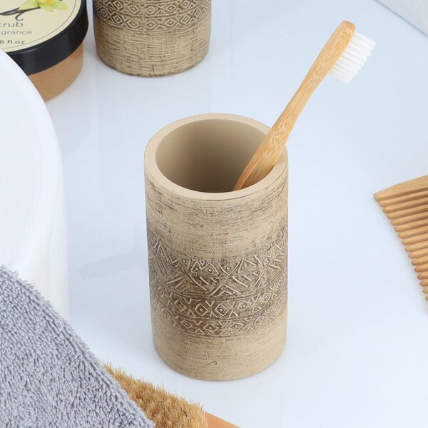 Kúpeľňový pohár Klass Natural, kombinácia farieb, 200 ml