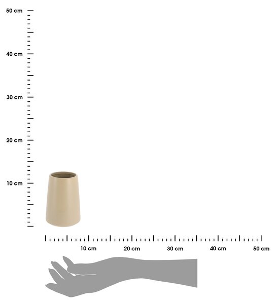 Kúpeľňový pohár Silipo, béžová, 400 ml