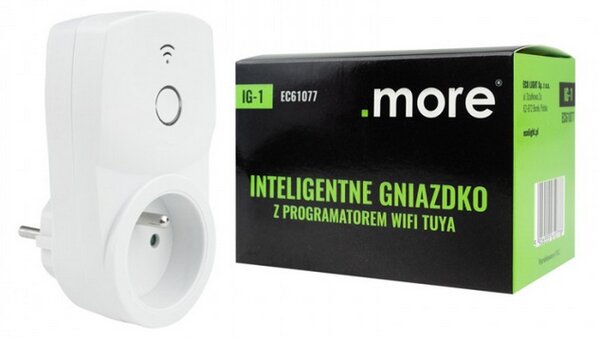 ECOLIGHT Múdra zásuvka s Tuya WiFi programátorom