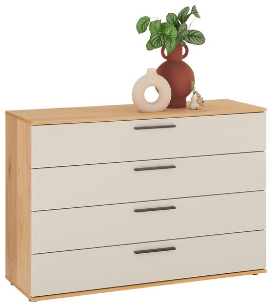ŠIROKÁ KOMODA, farba duba, piesková, 120/83/46 cm Dieter Knoll - Komody