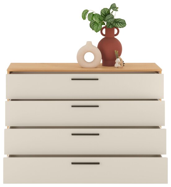 ŠIROKÁ KOMODA, farba duba, piesková, 120/83/46 cm Dieter Knoll - Komody