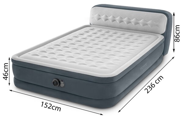 Intex Matracová posteľ 236x152cm s pumpou, 2-miestna DELUXE 64448ND