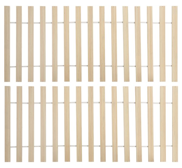 Posteľ biela borovicové drevo MDF 160 x 200 cm s čelom úložný priestor 2 zásuvky minimalistický škandinávsky štýl spálňa