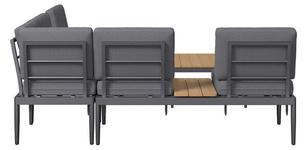 TERASOVÁ SEDACIA SÚPRAVA 4-dielne, kov, plast, textil Ambia Garden - Online Only záhrada, Online Only