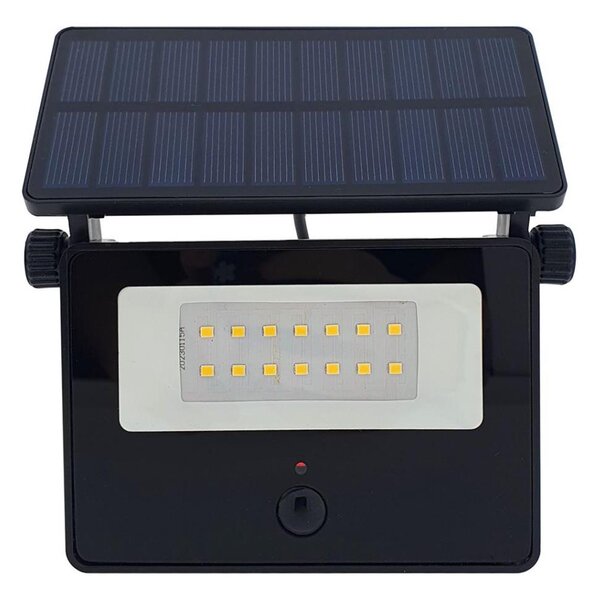 LED solárny vonkajší reflektor so senzorom LED/2W/3,7V 4200K IP44