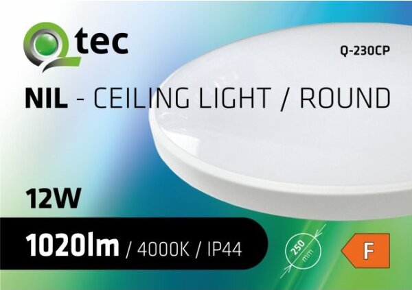LED Kúpeľňové stropné svietidlo CIRCLE LED/12W/230V 4000K pr. 25 cm IP44 biela