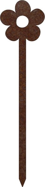 CORGARDEN Záhradná dekorácia kvet 2, 68 x 16 cm, corten CORGARDEN 1054