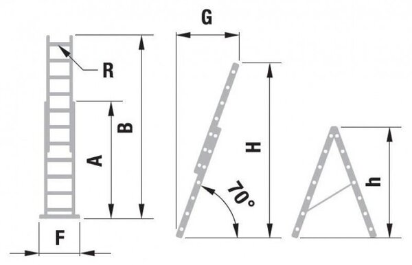 Rebrík ALVE 7511, 2x11, univerzálny, A315 B513 "P"