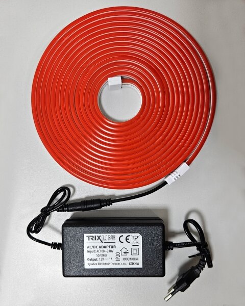LED Flexibilný pásik NEON LED/10W/230V 5 m IP65 červená