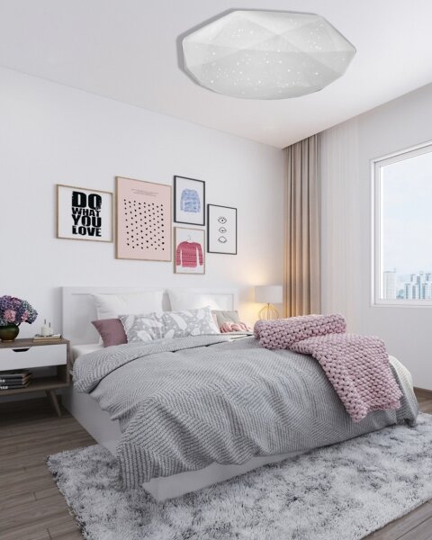 LED Stmievateľné stropné svietidlo INDUS LED/60W/230V 2700-6500K + diaľkové ovládanie