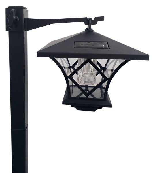 LED Solárna vonkajšia lampa 3v1 LED/1,2V 200 mAh IP44 čierna