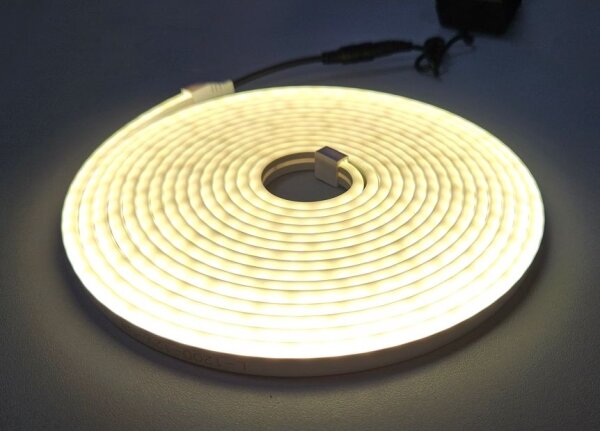 LED Flexibilný pásik NEON LED/10W/230V 5 m IP65 biela