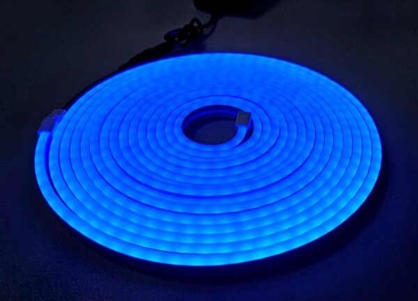 LED Flexibilný pásik NEON LED/10W/230V 5 m IP65 modrá