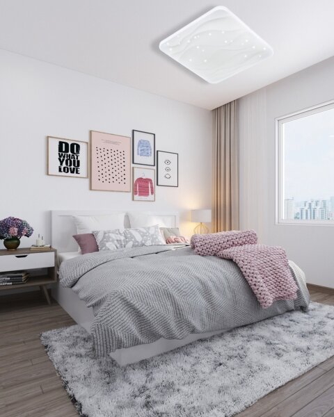 LED Stmievateľné stropné svietidlo NERIS LED/36W/230V 2700-6500K + diaľkové ovládanie