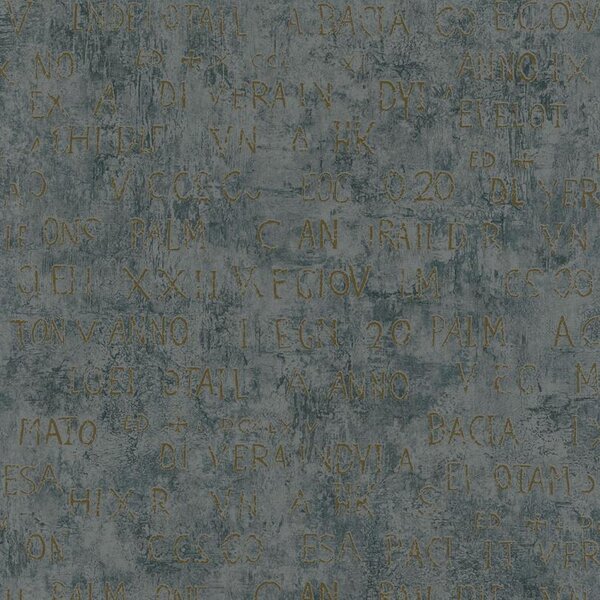 Vliesové tapety na stenu Jackie 82368, rozmer 10,05 m x 0,53 m, nápisy na stene sivo-čierny podklad, NOVAMUR 6824-50