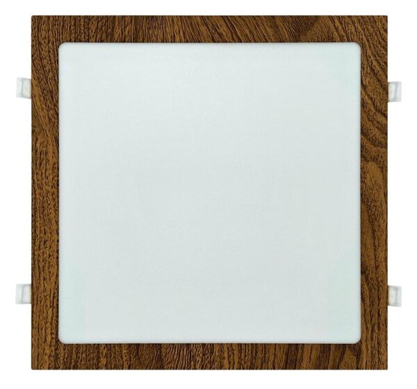 LED Podhľadové svietidlo SQUARE LED/24W/230V 4200K 29,2x29,2 cm hnedá