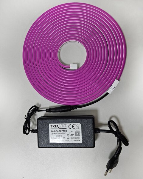 LED Flexibilný pásik NEON LED/10W/230V 5 m IP65 fialová