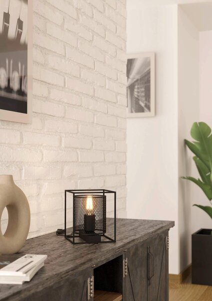 STOLNÁ LAMPA, E27, 16,5/16,5/19 cm Eglo - Online Only bytové doplnky, Online Only
